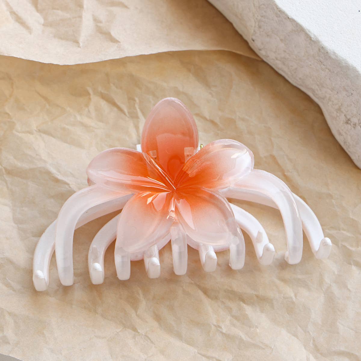 PLUMERIA LARGE FLOWER CLAW CLIP