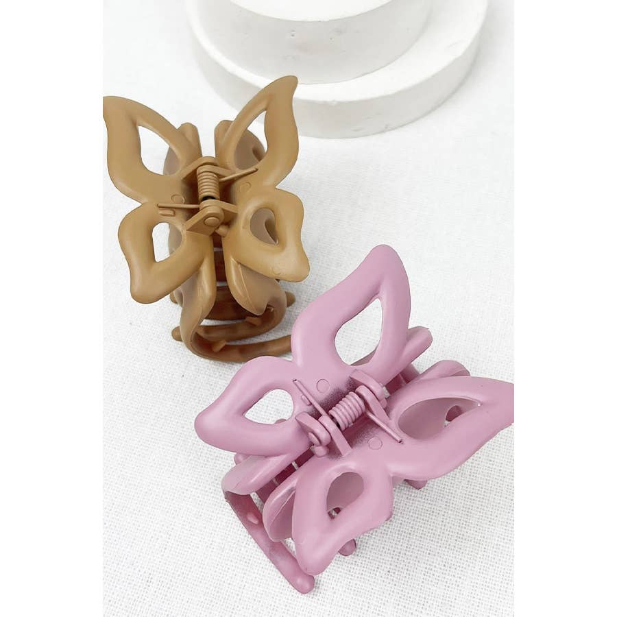 Matte Butterfly Hair Claw