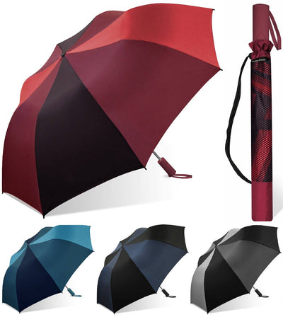 56" Folding Two-Person Automatic Umbrella in Assorted Combos