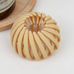 EXPANDABLE MATTE HAIR TIE/ BUN NEST HAIR HOLDER