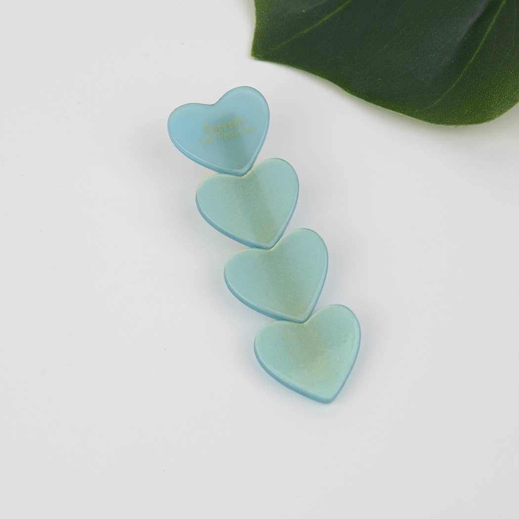 Acetate Heart Hair Clip, Eco-Friendly