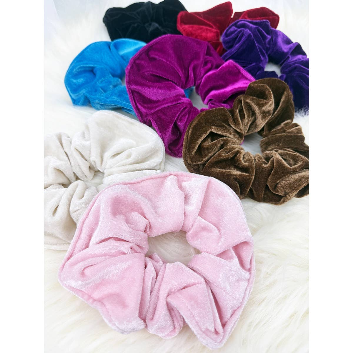 Assorted Color Velvet Scrunchie