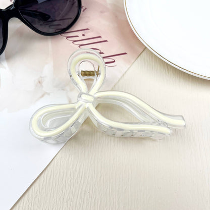 BOW JELLY COLOR HAIR CLIPS