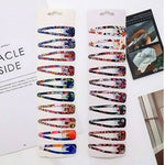 12pk Floral Theme Hair Barrettes Pin