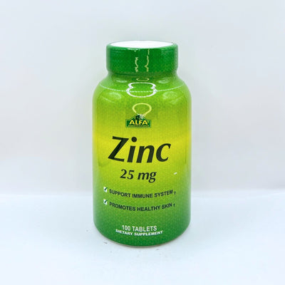 GLUCONATO DE ZINC ALFA 200 MG 100 TB