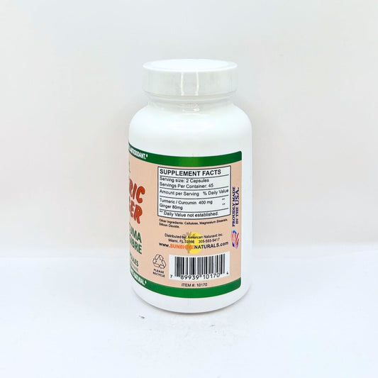 TURMERIC PLUS GINGER CURCUMA $JENGIBRE