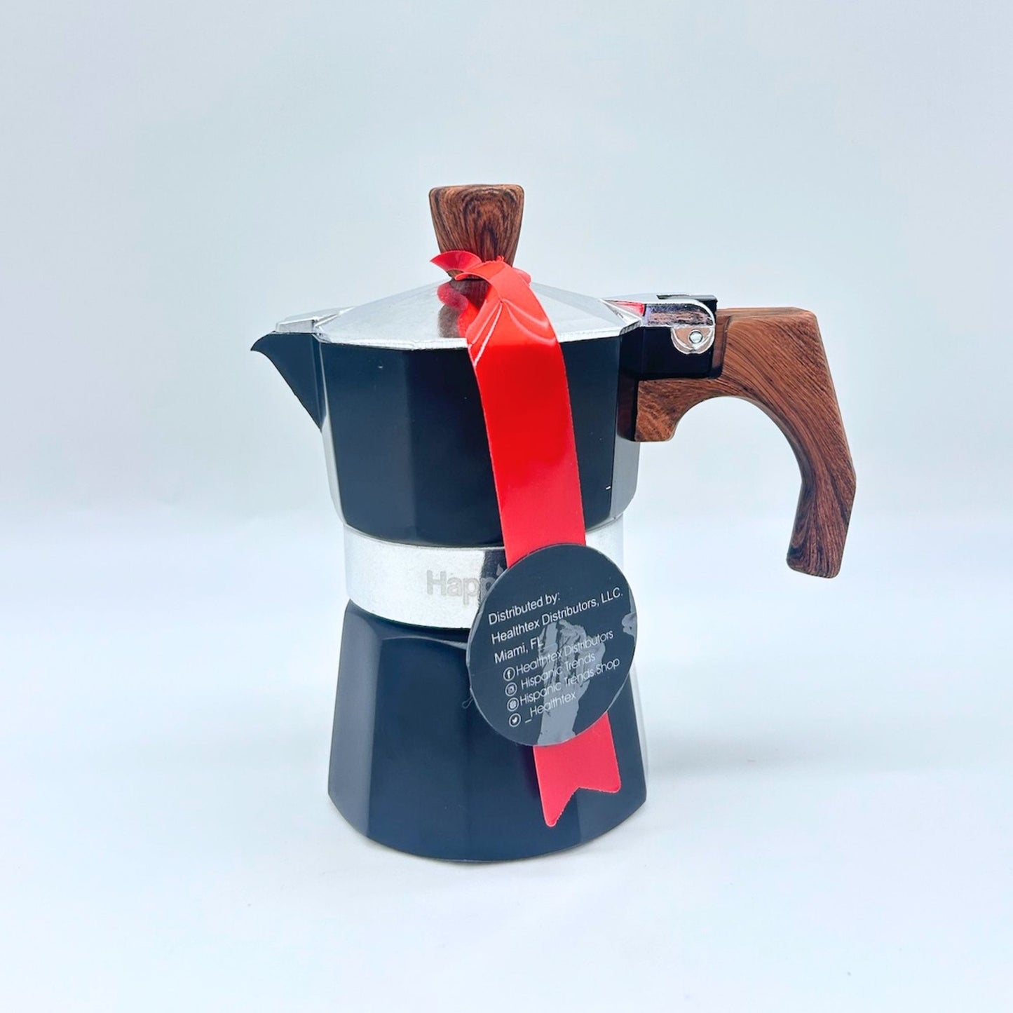 HAPPIKLOC BLACK ALUMINUM ESPRESSO  1 CUP