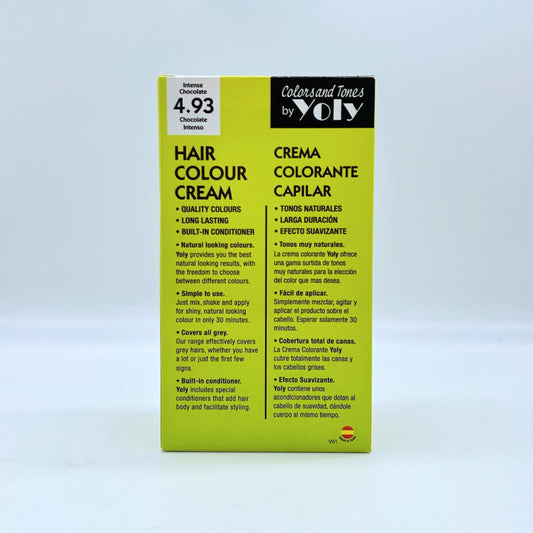 YOLY HAIR COLOUR CREAM # 4.93