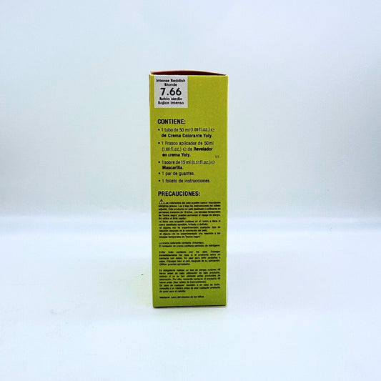 YOLY HAIR COLOUR CREAM # 7.66