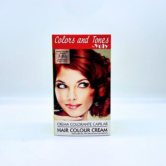 YOLY HAIR COLOUR CREAM # 7.66