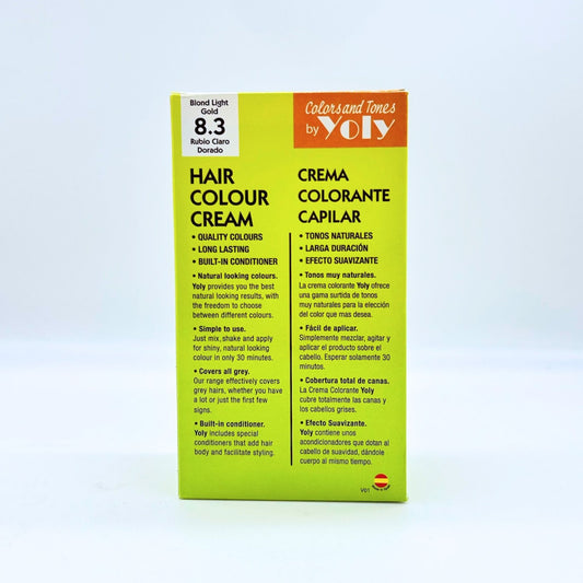 YOLY HAIR COLOUR CREAM # 8.3