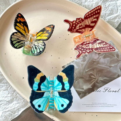 Colorful Butterfly Claw Clip