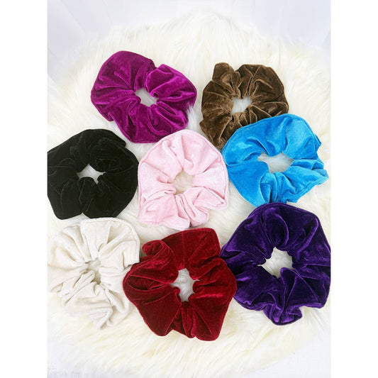 Assorted Color Velvet Scrunchie