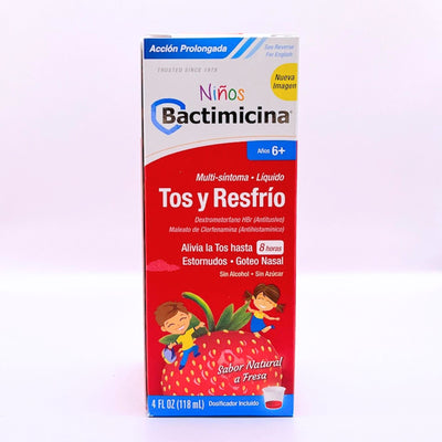 BACTIMICINA NINOS AÑOS 6+ TOS Y RESFRIO
