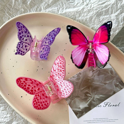 Colorful Butterfly Claw Clip