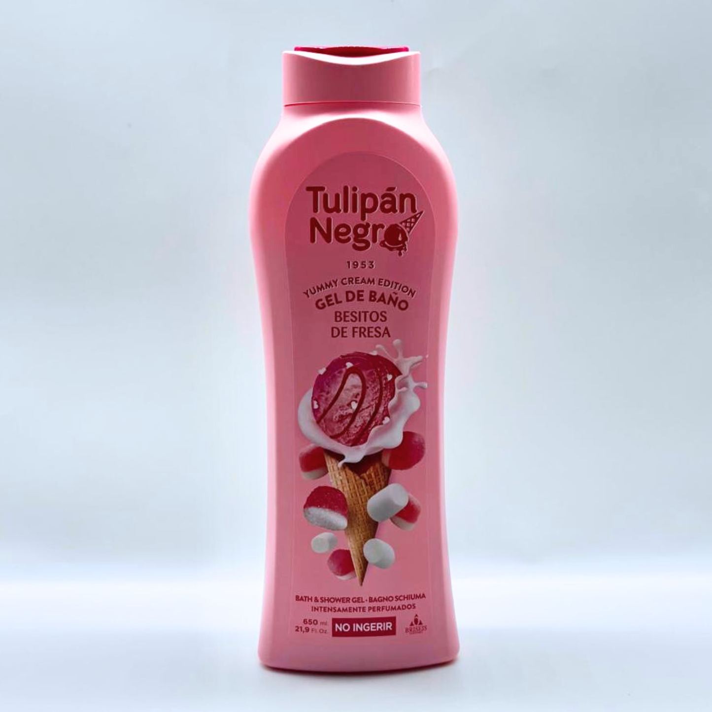 TULIPAN NEGRO GEL BANO FRESA 21.9 OZ