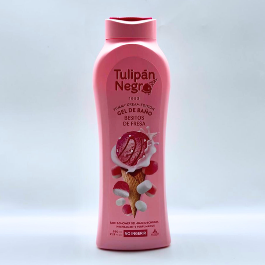 TULIPAN NEGRO GEL BANO FRESA 21.9 OZ