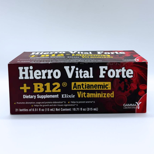 HIERRO VITAL FORTE+B12 21 BOTLE. 10.7onz