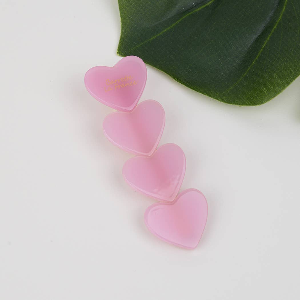 Acetate Heart Hair Clip, Eco-Friendly