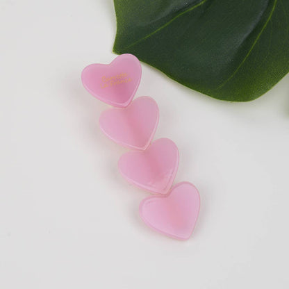 Acetate Heart Hair Clip, Eco-Friendly