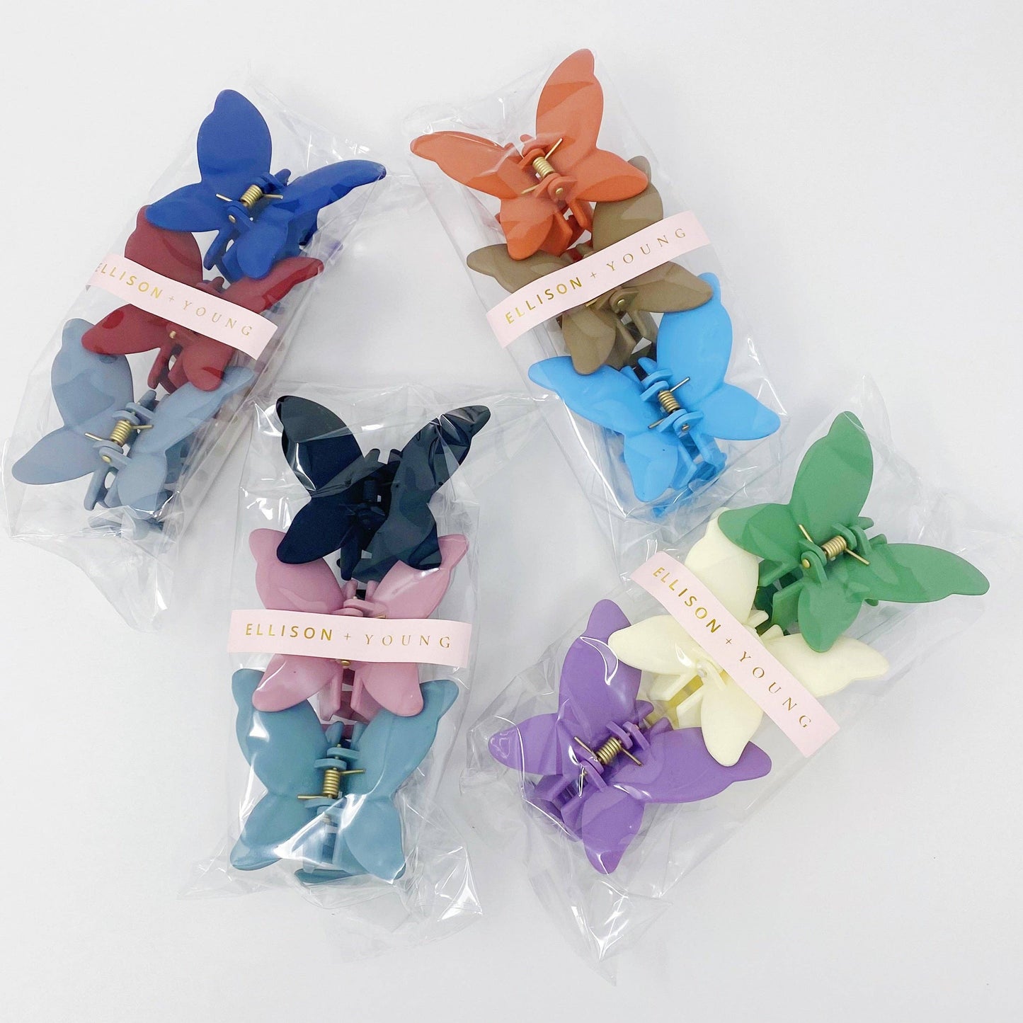 TRIO SET BUTTERFLY CLIPS