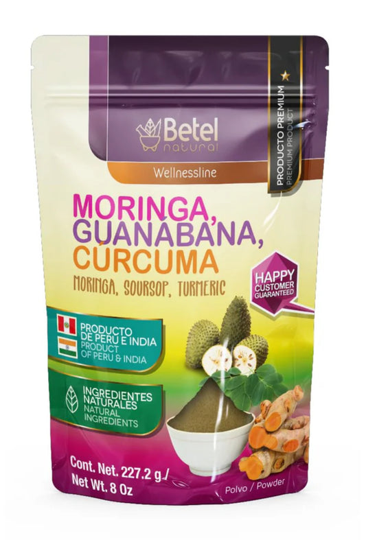 BETEL NAT. MORINGA GUANABANA CURCUMA SOURSOP 8 OZ