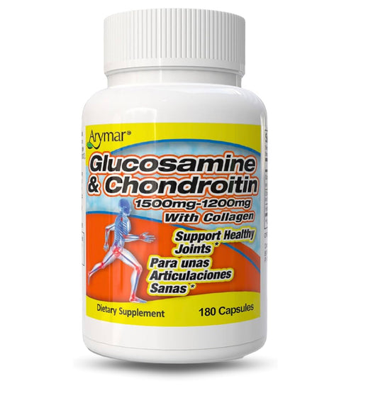 ARYMAR GLUCOSAMINE & CHONDROITIN 180 CAP