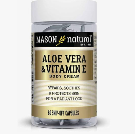 MASON NATURAL ALOE VERA & VITAMIN E 60 CAP
