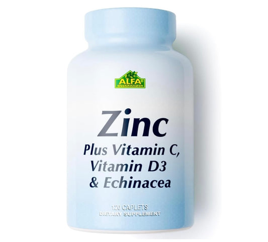 ALFA ZINC PLUS VIT.C D3 & ACHINACEA 120 CAP