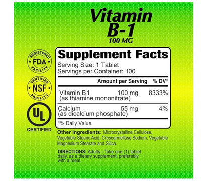 ALFA VITAMIN B1 100 MG 100 TB