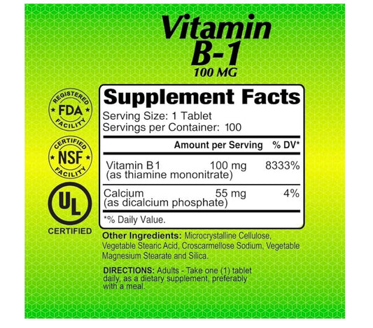 ALFA VITAMIN B1 100 MG 100 TB