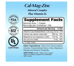 ALFA CAL-MAG-ZINC PLUS VITAMIN D