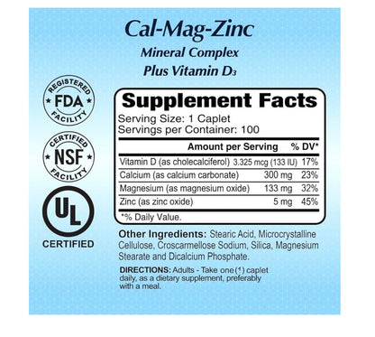 ALFA CAL-MAG-ZINC PLUS VITAMIN D
