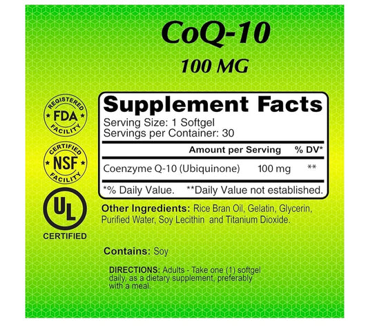 ALFA COQ-10 100 MG 30 SOF