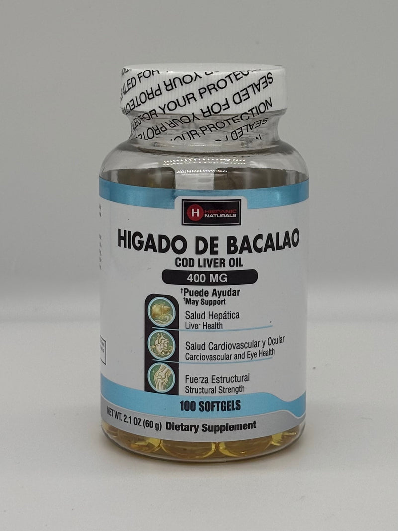 HIGADO DE BACALAO 400 MG 100 SOF