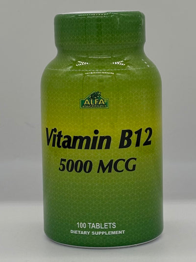 Alfa vitamina B12 5000 mcg 100 tabletas