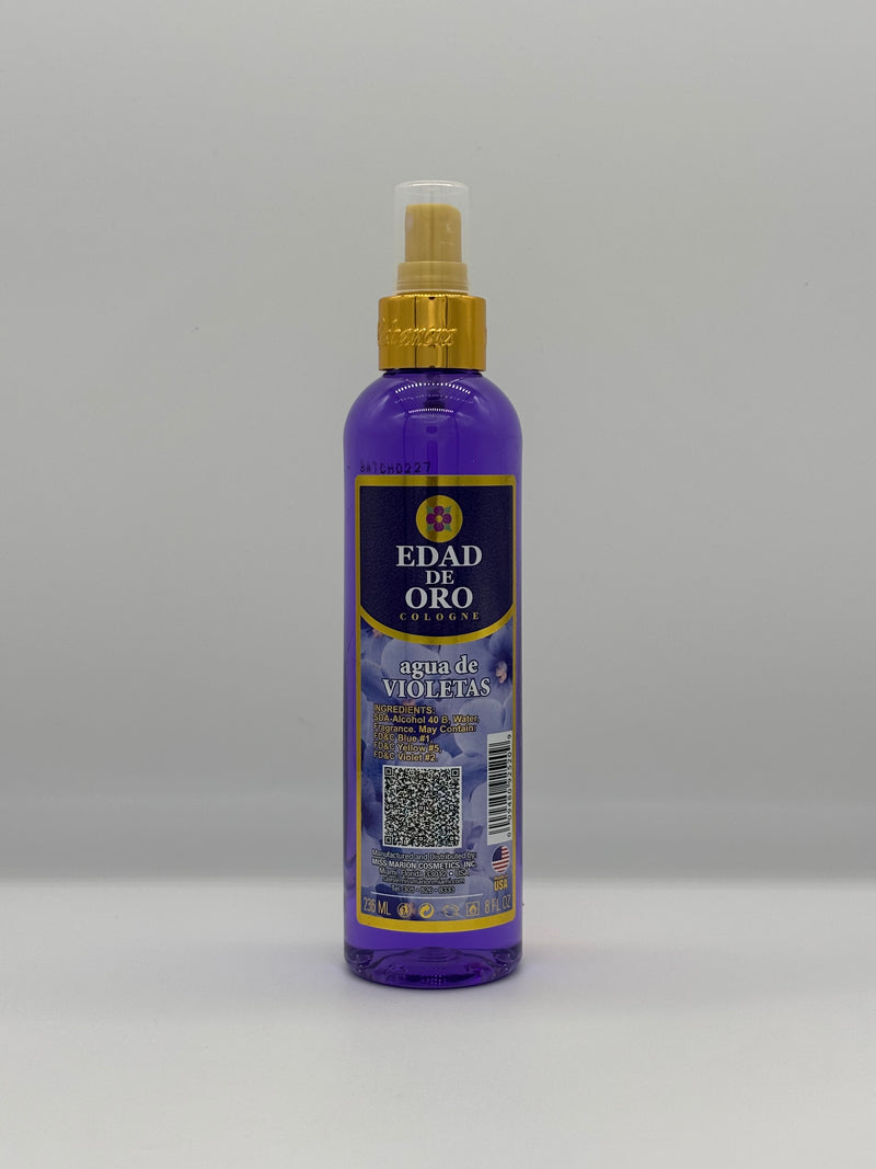 EDAD DE ORO AGUA VIOLETAS MORADA 8 OZ