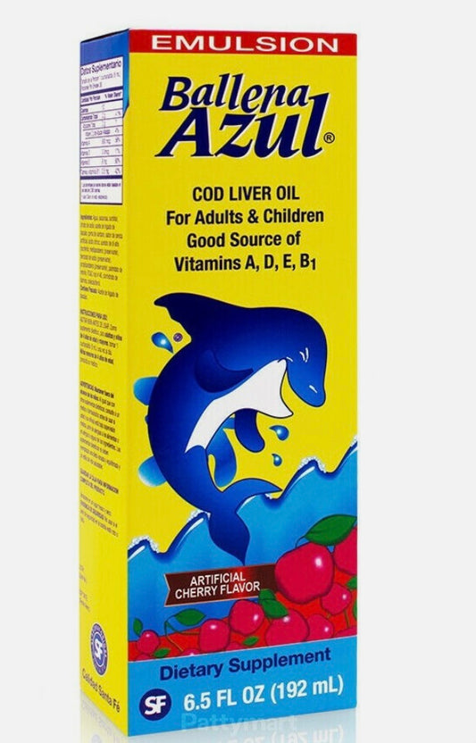 EMULSION DE ESCOCIA BALLENA AZUL CEREZA 6.5 OZ