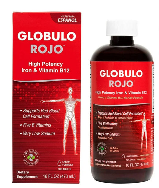GLOBULO ROJO  HIERRO Y VITAMINA B12 16 OZ