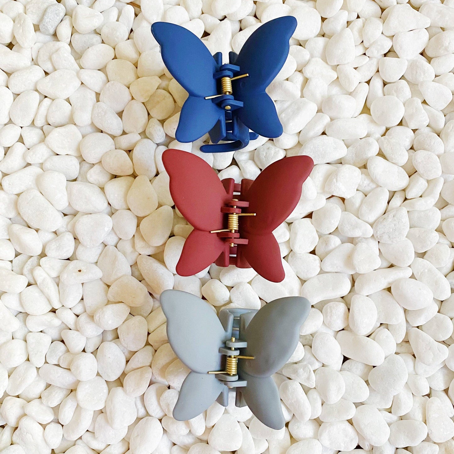 TRIO SET BUTTERFLY CLIPS