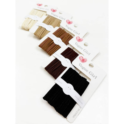 Neutral Shade Seamless Ponytail Mixed Hair Ties