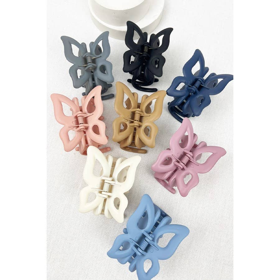 Matte Butterfly Hair Claw