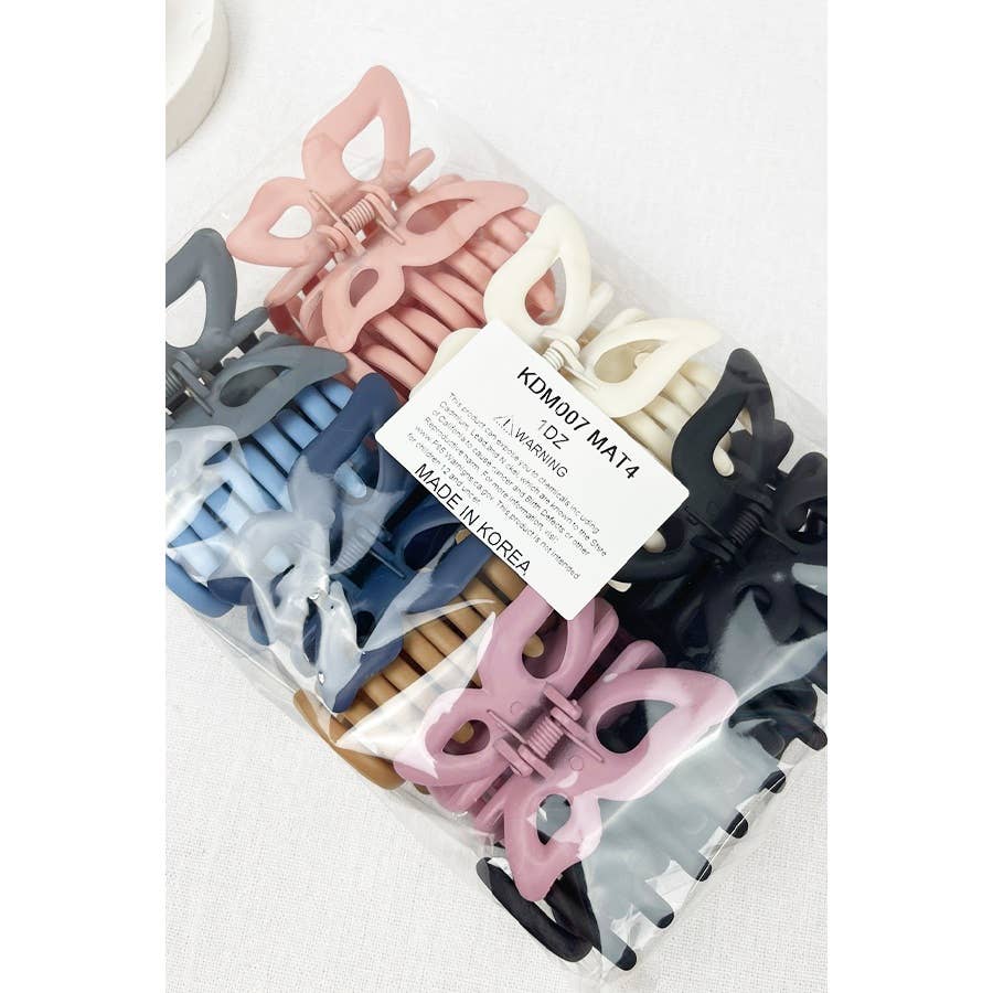 Matte Butterfly Hair Claw