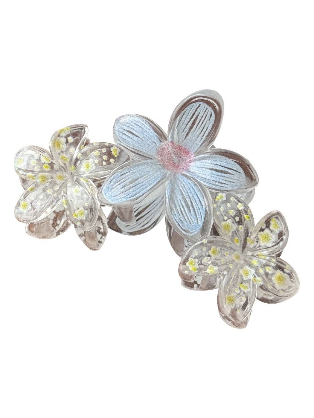 Beau - Candy Color Flower Hair Claw Clip