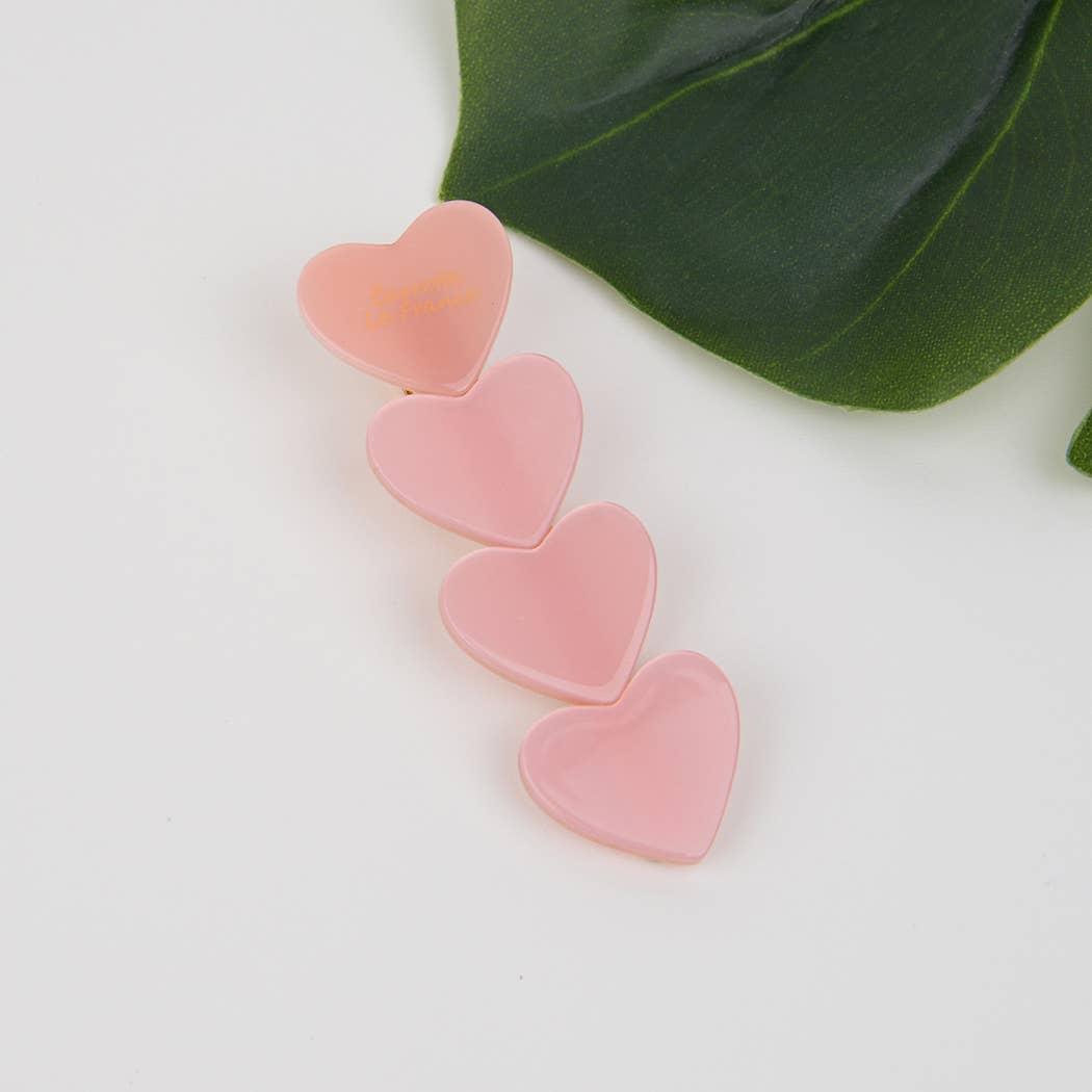 Acetate Heart Hair Clip, Eco-Friendly