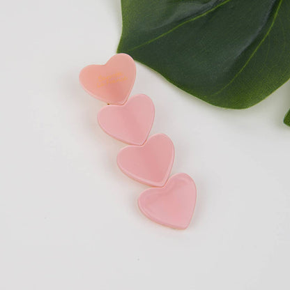 Acetate Heart Hair Clip, Eco-Friendly