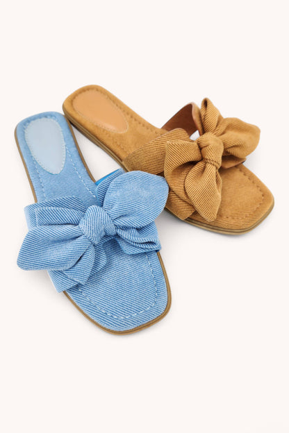 ZAIN-1 RIBBON DECOR ON X SHAPE CUT OUT BAND SANDAL
