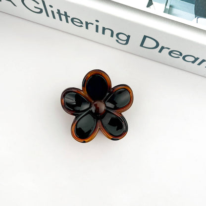 TORTOISESHELL FLOWER HAIR CLIP