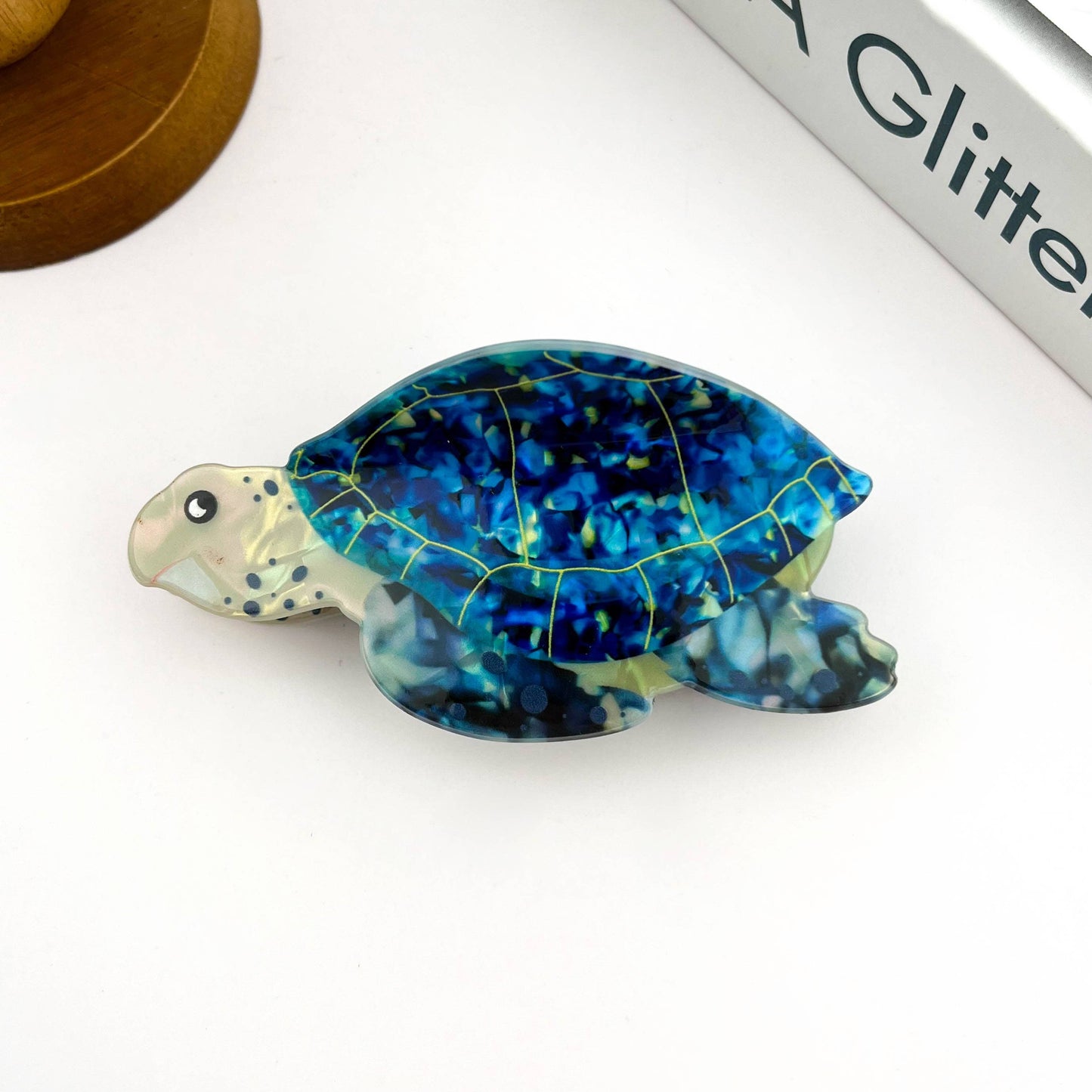 Sea Turtle Hair Claw Clip, Ocean-Inspired Hair Accessory