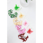 Flower Scrunchi Butterfly Clip Set